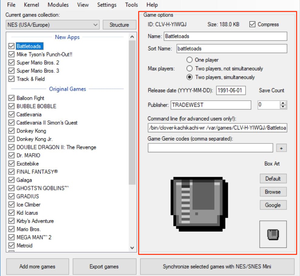 adding games to nes mini